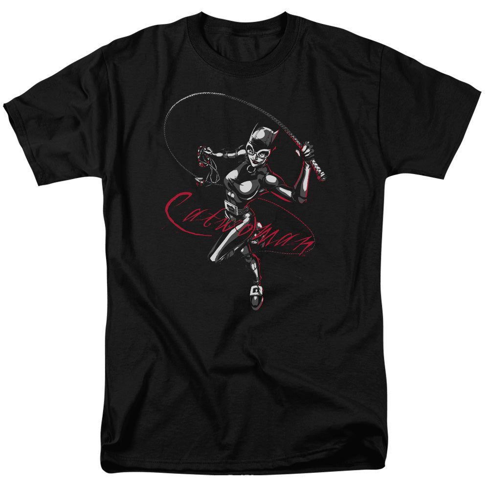 Batman Kiten With A Whip Mens T Shirt Black Retro Pop Classics