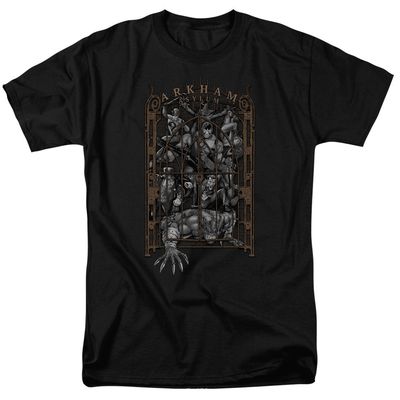 Batman Arkhams Gate Mens T Shirt Black Retro Pop Classics