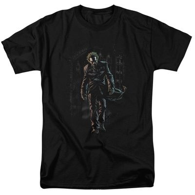 Batman Joker Leaves Arkham Mens T Shirt Black Retro Pop Classics