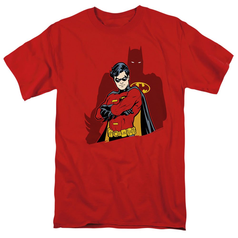 Batman Wingman Mens T Shirt Red Retro Pop Classics
