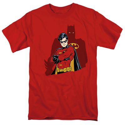 Batman Wingman Mens T Shirt Red Retro Pop Classics