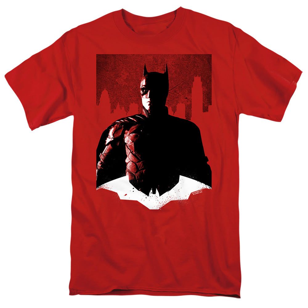 The Batman Noir Batman Mens T Shirt Red Retro Pop Classics