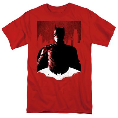 The Batman Noir Batman Mens T Shirt Red Retro Pop Classics