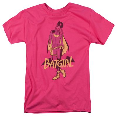 Batman All New Batgirl Mens T Shirt Hot Pink Retro Pop Classics