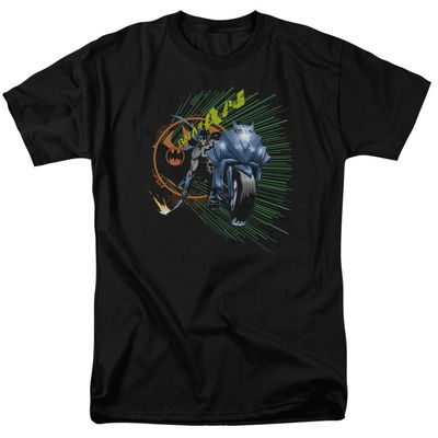 Batman Batcycle Mens T Shirt Black Retro Pop Classics