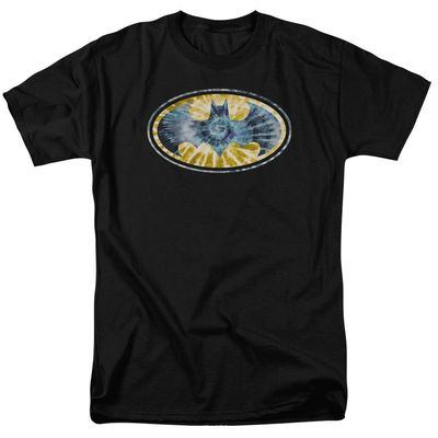 Batman Tie Dye 3 Mens T Shirt Black Retro Pop Classics