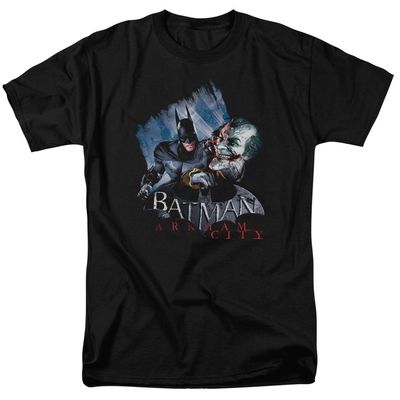 Batman Arkham City Jokes On You! Mens T Shirt Black Retro Pop Classics