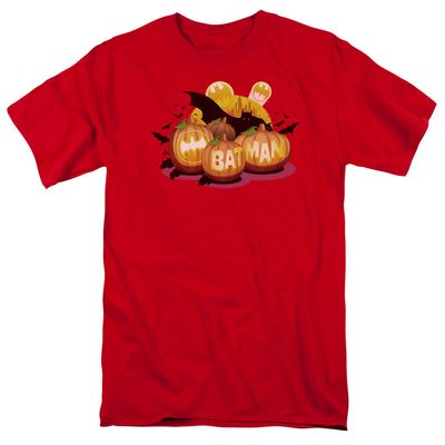 Batman Bat O Lanterns Mens T Shirt Red Retro Pop Classics