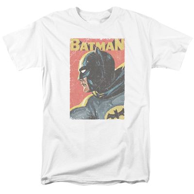Batman Classic TV Vintman Mens T Shirt White Retro Pop Classics