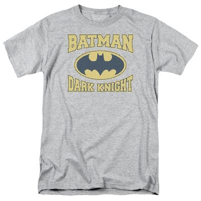 Batman Dark Knight Jersey Mens T Shirt Athletic Heather Retro Pop Classics