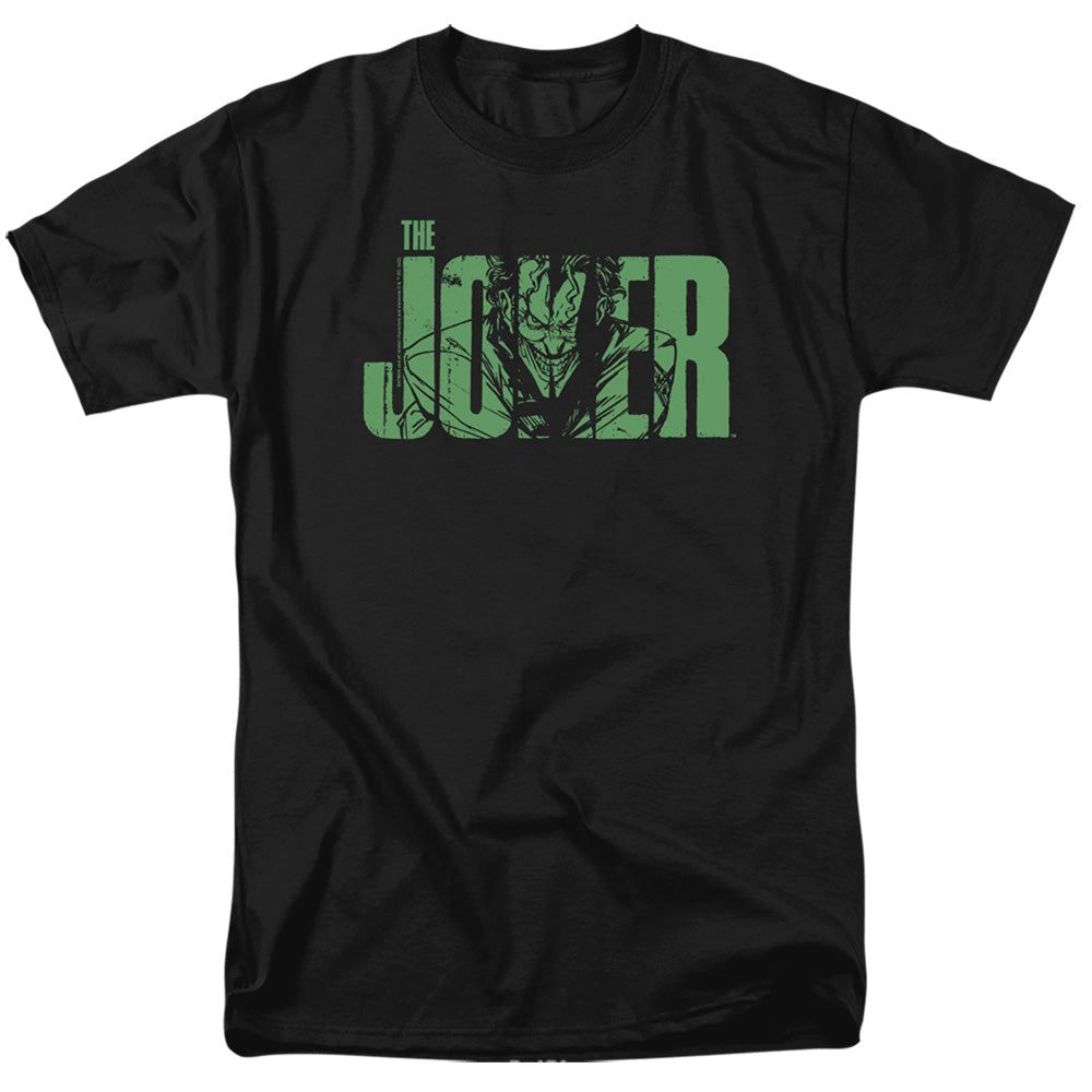 Batman Joker Text On Black Mens T Shirt Black Retro Pop Classics