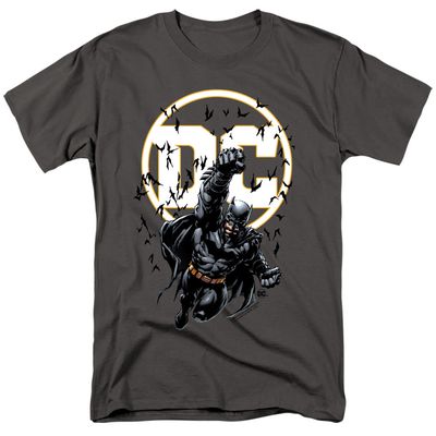 Batman Batman Dc Mens T Shirt Charcoal Retro Pop Classics