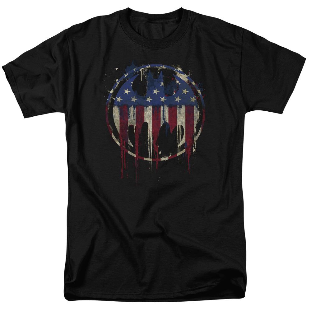 Batman Bleeding Signal Mens T Shirt Black Retro Pop Classics