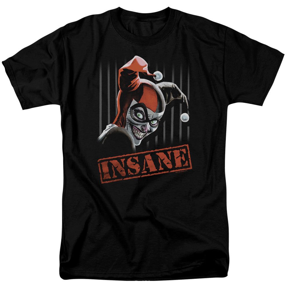 Batman Insane Mens T Shirt Black Retro Pop Classics