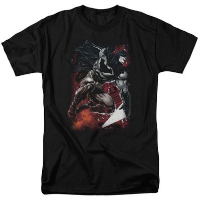 Batman Sparks Leap Mens T Shirt Black Retro Pop Classics