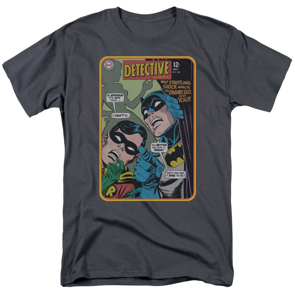 Batman Detective #380 Mens T Shirt Charcoal Retro Pop Classics