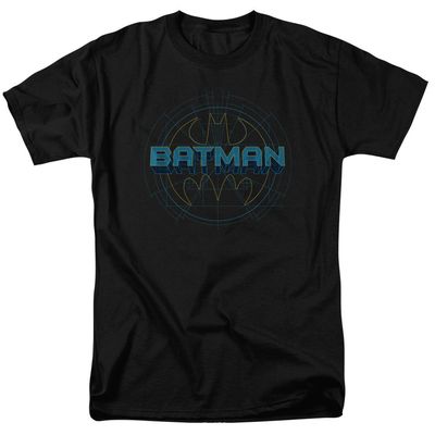 Batman Bat Tech Logo Mens T Shirt Black Retro Pop Classics