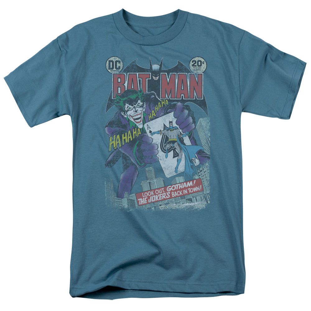 Batman #251 Distressed Mens T Shirt Slate Retro Pop Classics