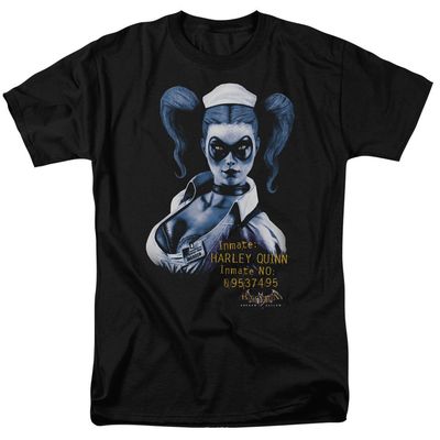 Batman Arkham Asylum Arkham Harley Quinn Mens T Shirt Black Retro Pop Classics