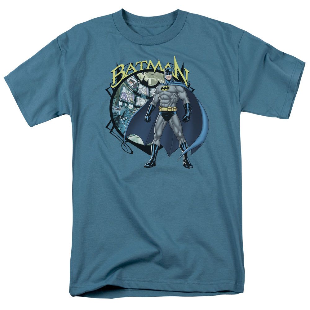 Batman Joker Case Files Mens T Shirt Slate Retro Pop Classics
