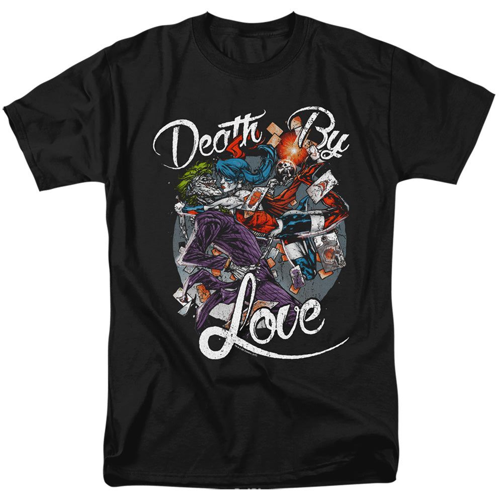 Batman Death By Love Mens T Shirt Black Retro Pop Classics