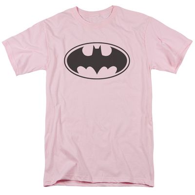 Batman Black Bat Mens T Shirt Pink Retro Pop Classics