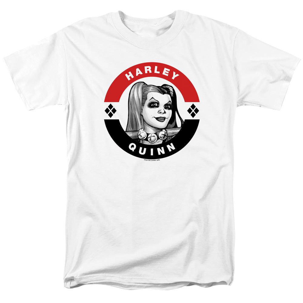 Batman Harley President Circle Mens T Shirt White Retro Pop Classics