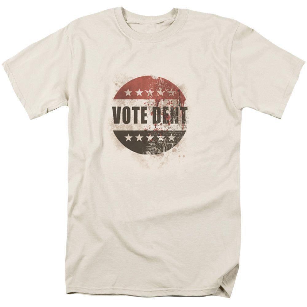 Batman Arkham City Vote Dent Mens T Shirt Cream Retro Pop Classics