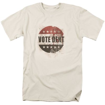 Batman Arkham City Vote Dent Mens T Shirt Cream Retro Pop Classics