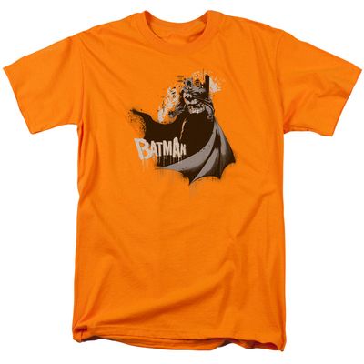 Batman The Drip Knight Mens T Shirt Orange Retro Pop Classics