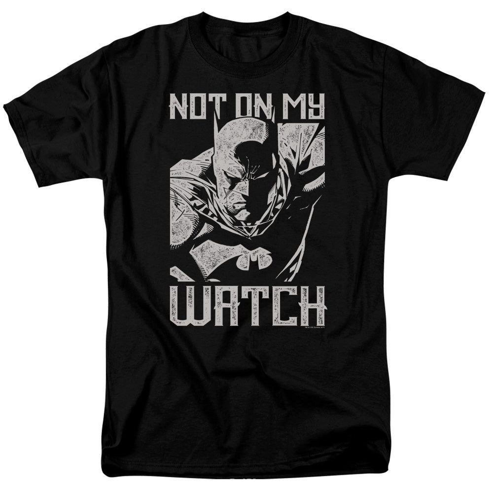 Batman Watch Mens T Shirt Black Retro Pop Classics
