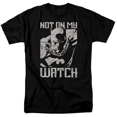 Batman Watch Mens T Shirt Black Retro Pop Classics