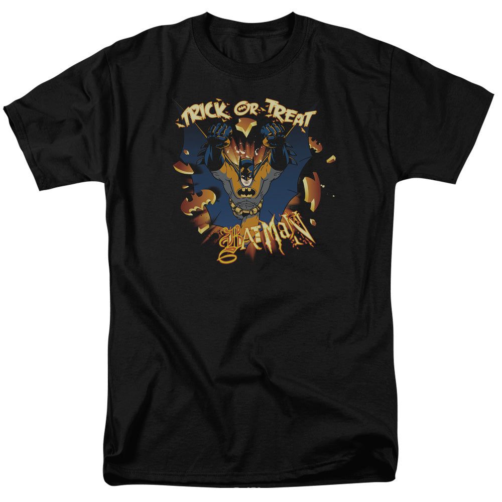 Batman Pumpkin Burst Mens T Shirt Black Retro Pop Classics