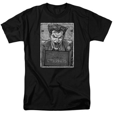 Batman Joker Inmate Mens T Shirt Black Retro Pop Classics