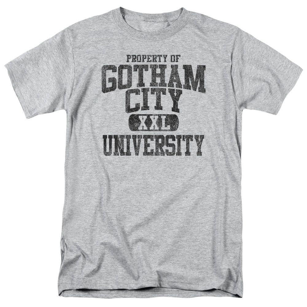 Batman Property Of Gcu Mens T Shirt Athletic Heather Retro Pop Classics