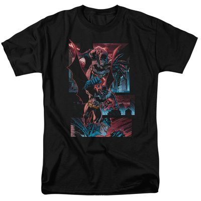 Batman Dark Knight Panels Mens T Shirt Black Retro Pop Classics