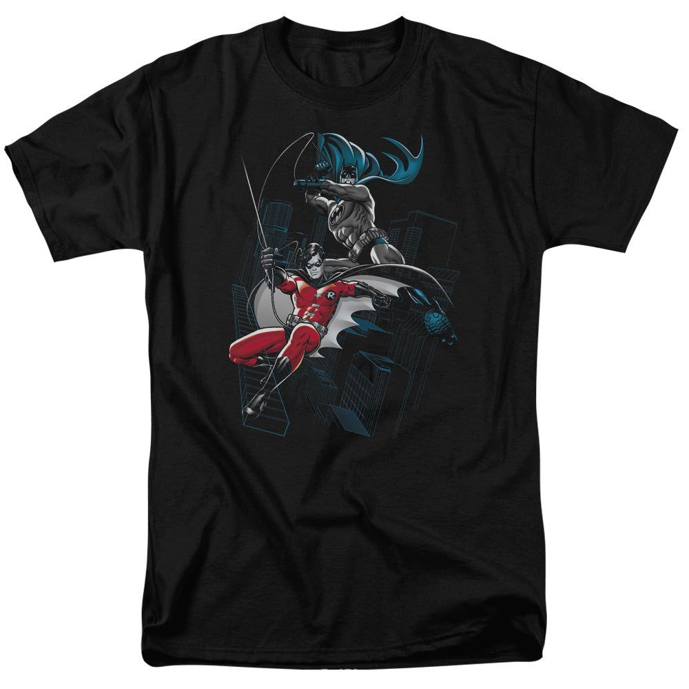 Batman Black And White Mens T Shirt Black Retro Pop Classics