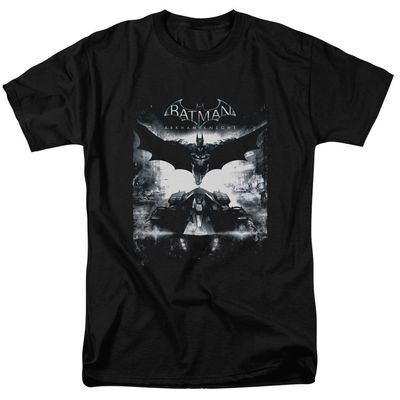 Batman Arkham Knight Forward Force Mens T Shirt Black Retro Pop Classics