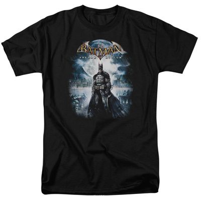 Batman Arkham Asylum Game Cover Mens T Shirt Black Retro Pop Classics
