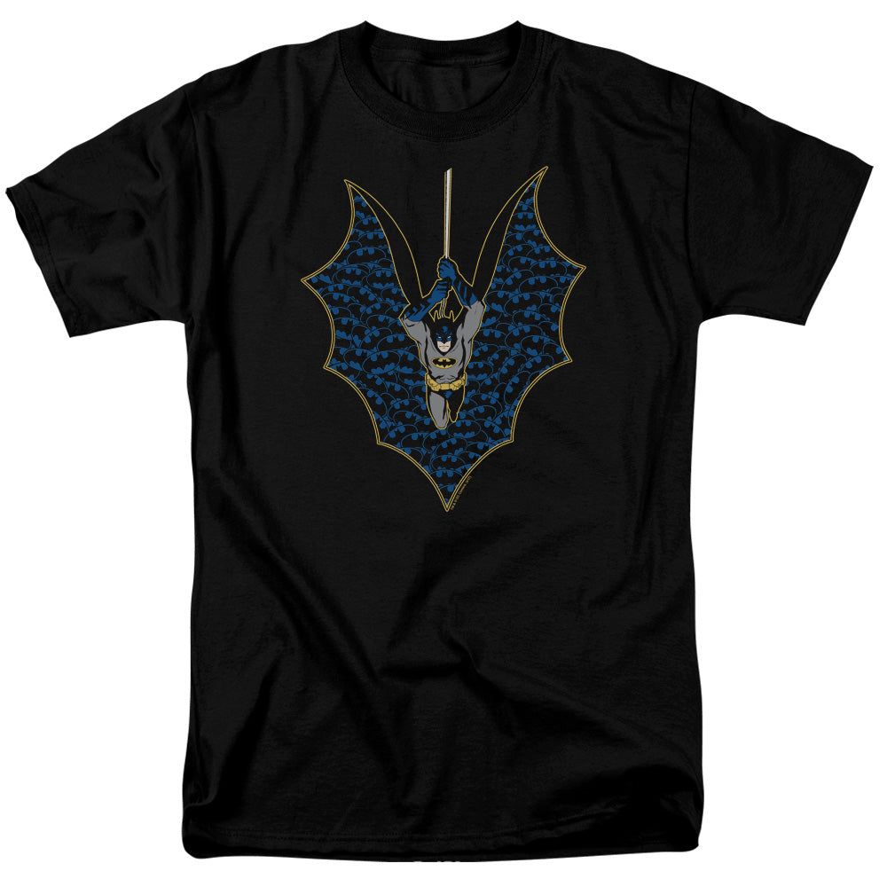 Batman Bat Fill Mens T Shirt Black Retro Pop Classics