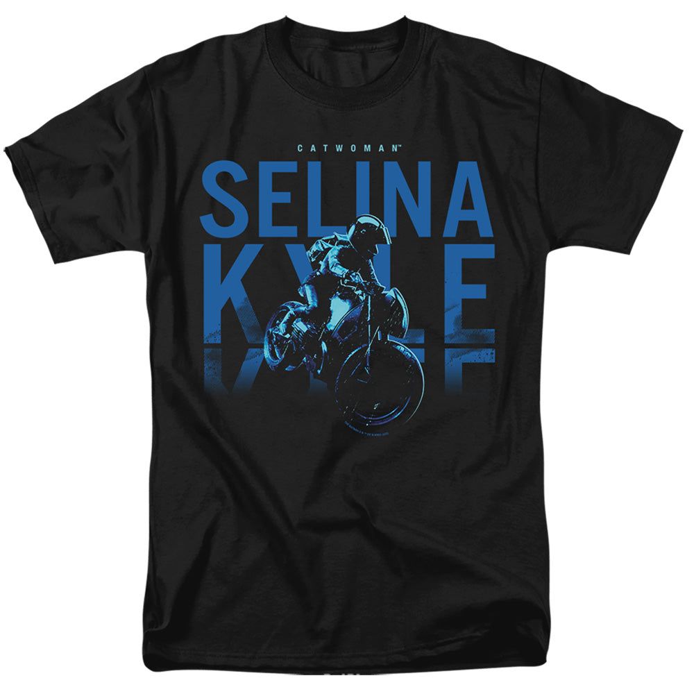The Batman Selina Kyle Motorcycle Mens T Shirt Black Retro Pop Classics