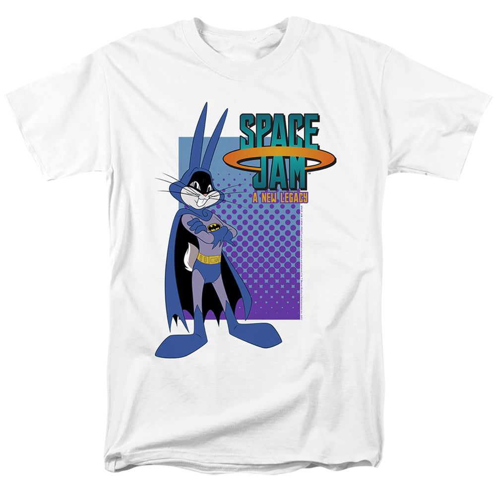 Space Jam 2 Bugs Batman Mens T Shirt White Retro Pop Classics