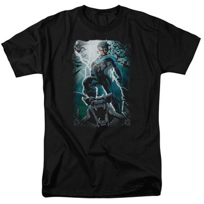 Batman Night Light Mens T Shirt Black Retro Pop Classics