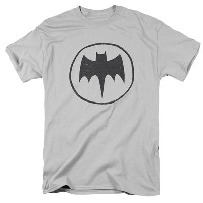 Batman Handywork Mens T Shirt Silver Retro Pop Classics