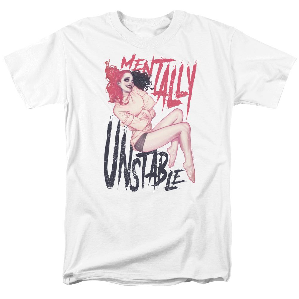 Batman Unstable Mens T Shirt White Retro Pop Classics
