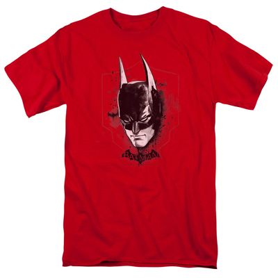Batman Arkham Knight Ak Head Mens T Shirt Red Retro Pop Classics