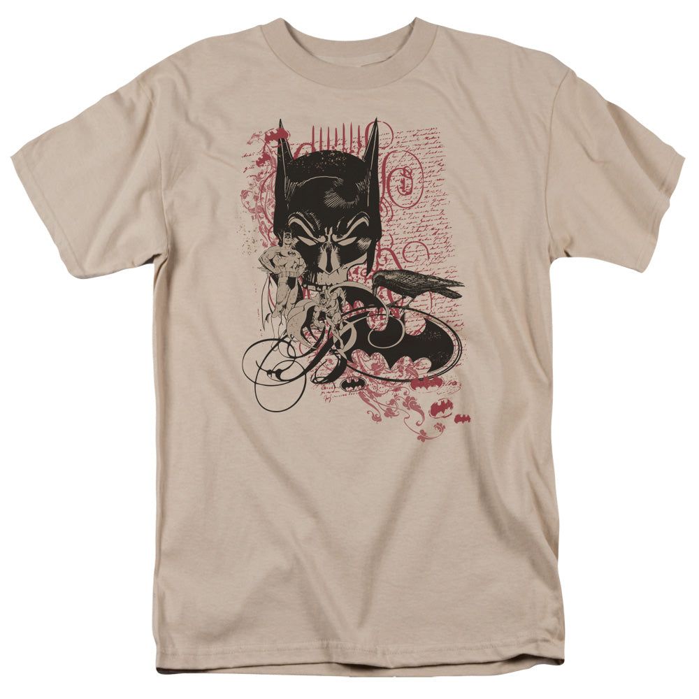 Batman Heroic To The Bone Mens T Shirt Sand Retro Pop Classics