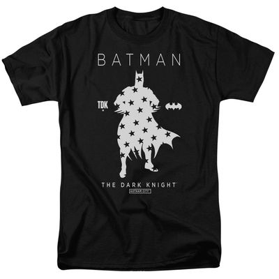 Batman Star Silhouette Mens T Shirt Black Retro Pop Classics