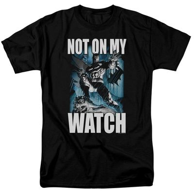 Batman Not On My Watch Mens T Shirt Black Retro Pop Classics