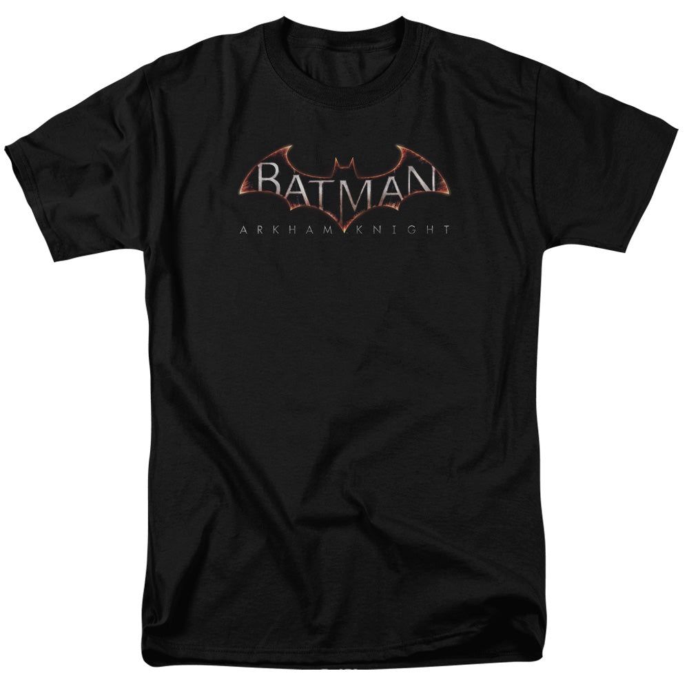 Batman Arkham Knight Logo Mens T Shirt Black Retro Pop Classics